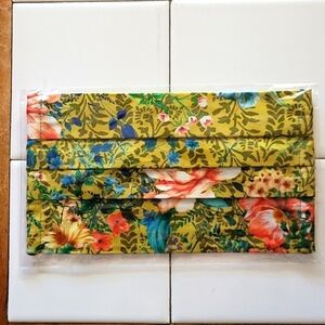 JOHNNY WAS Floral Boho Hippie Face Mask NWT
